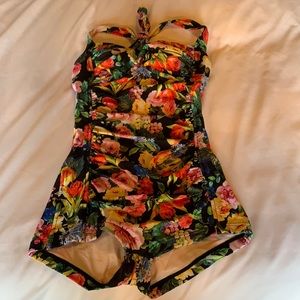 Anthropologie Seafolly Summer Garden bathing suit.